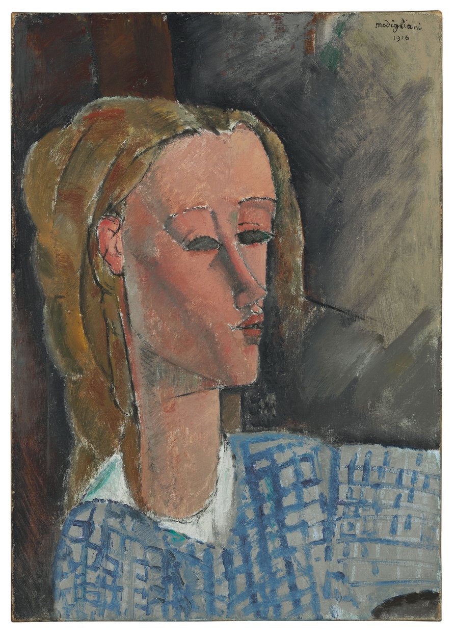 比阿特丽斯·黑斯廷斯（Beatrice Hastings），1916年 作者 阿梅代奥·莫迪利亚尼
