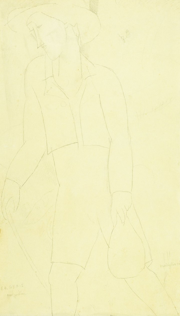 羊圈，1915-16 作者 阿梅代奥·莫迪利亚尼
