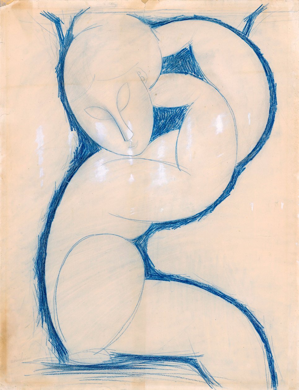 卡里亚迪德，1913-1915年 作者 阿梅代奥·莫迪利亚尼