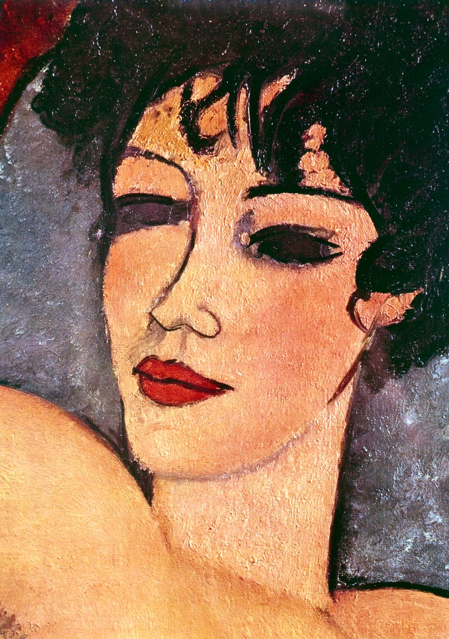 熟睡中的裸体细节，c1917 作者 阿梅代奥·莫迪利亚尼