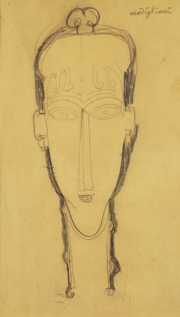 女皇的头饰，1911年 作者 阿梅代奥·莫迪利亚尼