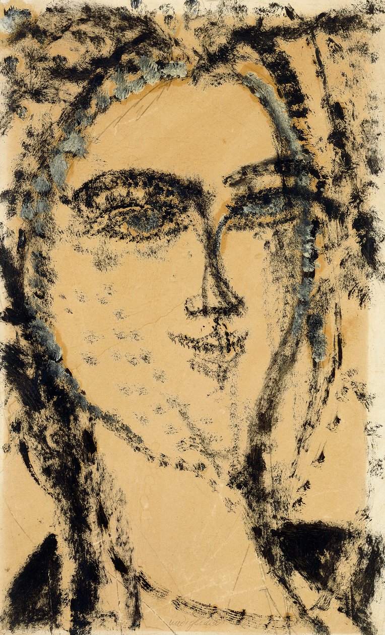 女人头，1915年 作者 阿梅代奥·莫迪利亚尼
