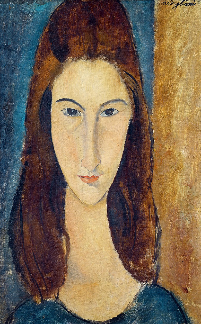 珍妮·赫布泰恩（Jeanne Hebuterne），1917-18年 作者 阿梅代奥·莫迪利亚尼