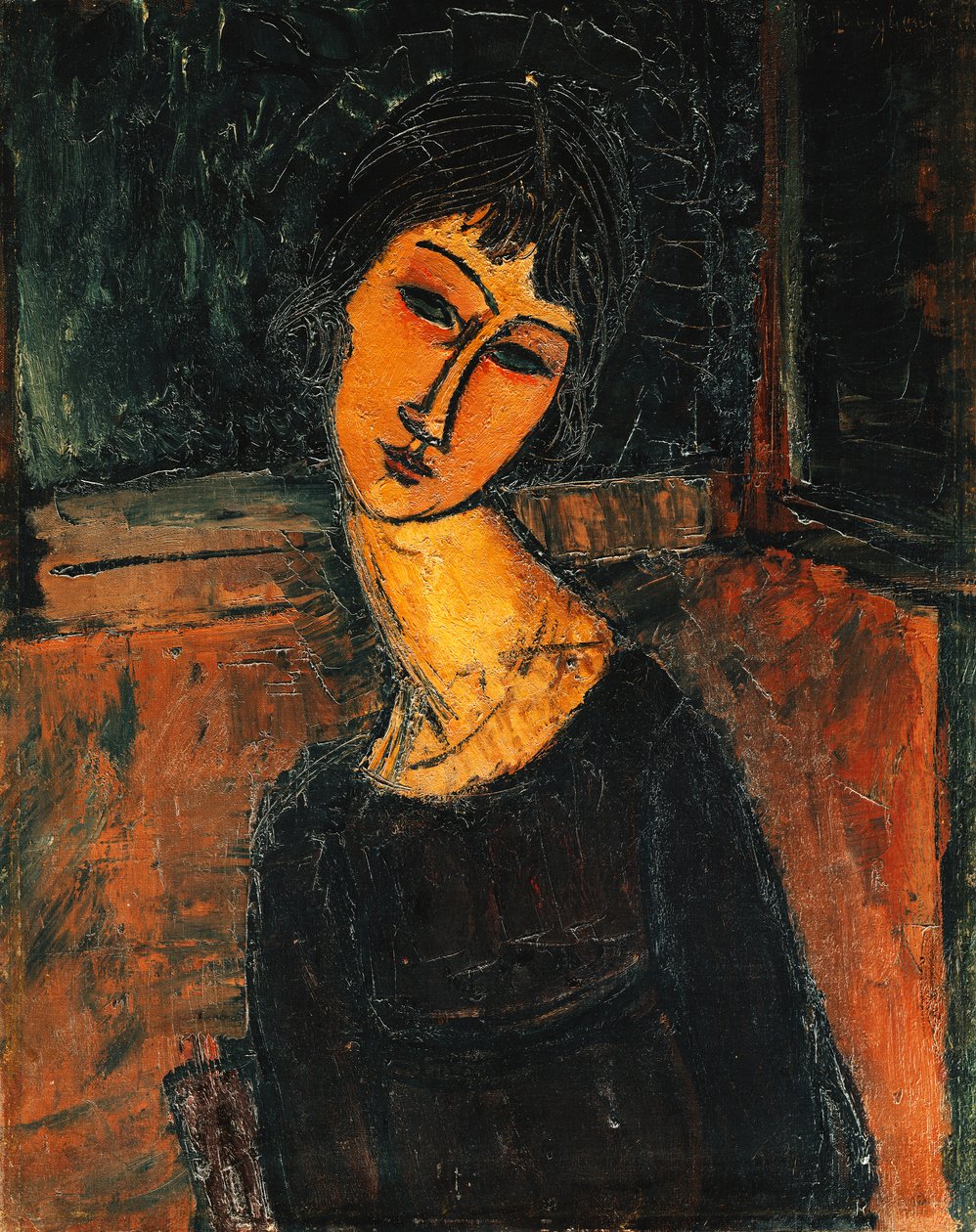 珍妮·赫布泰恩（c.1916-17） 作者 阿梅代奥·莫迪利亚尼