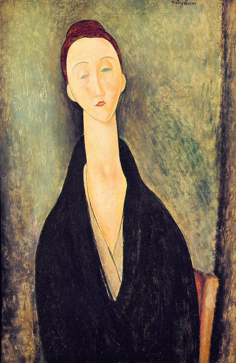 1918年，Hanka Zborowska夫人 作者 阿梅代奥·莫迪利亚尼