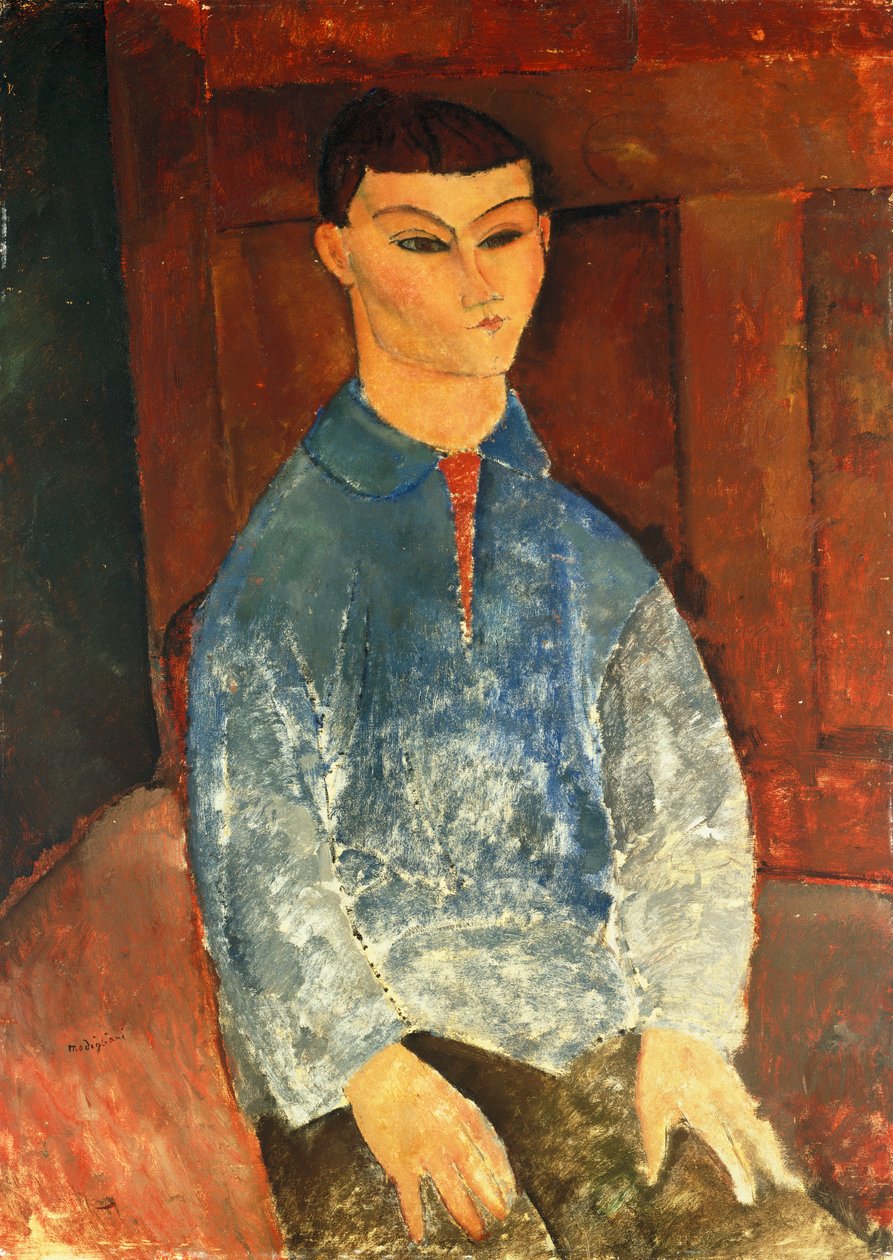 莫伊斯·基斯林（Moise Kisling）坐下，1916年 作者 阿梅代奥·莫迪利亚尼