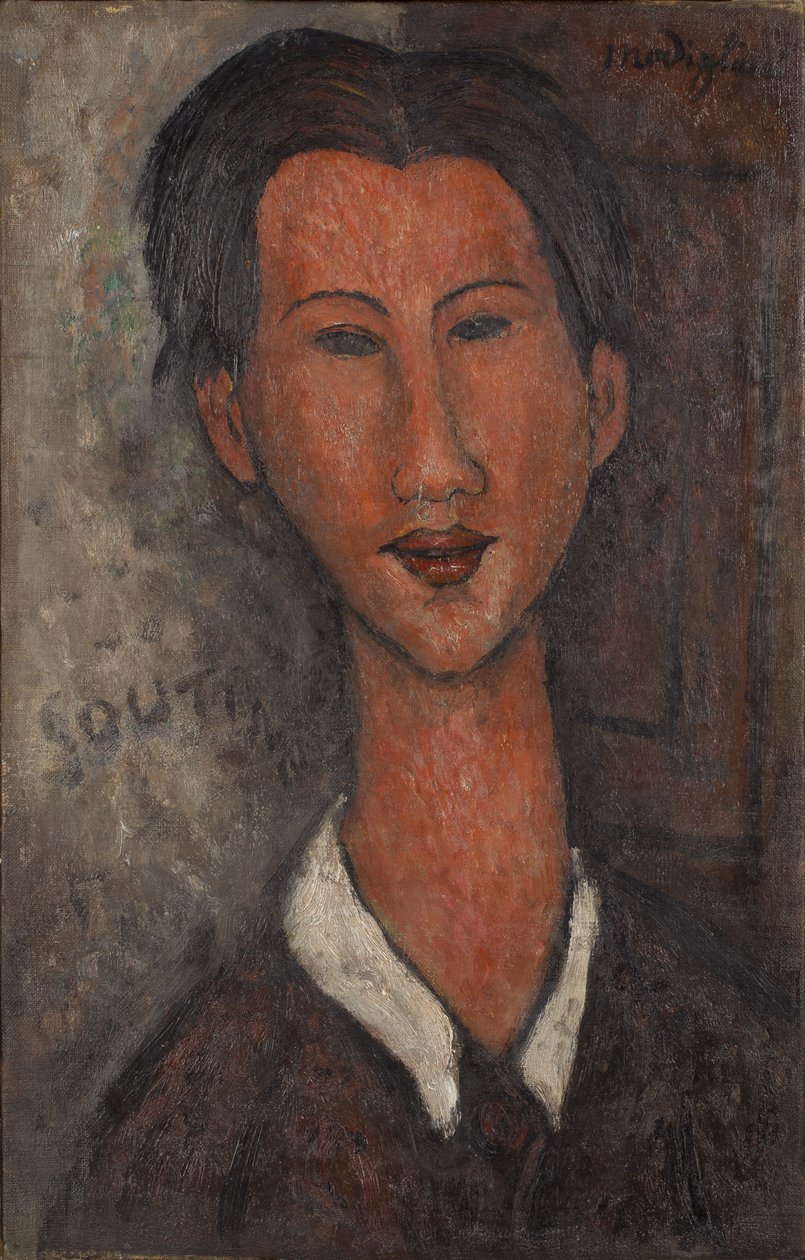 ChaïSoutine肖像1893-1943，1917年 作者 阿梅代奥·莫迪利亚尼