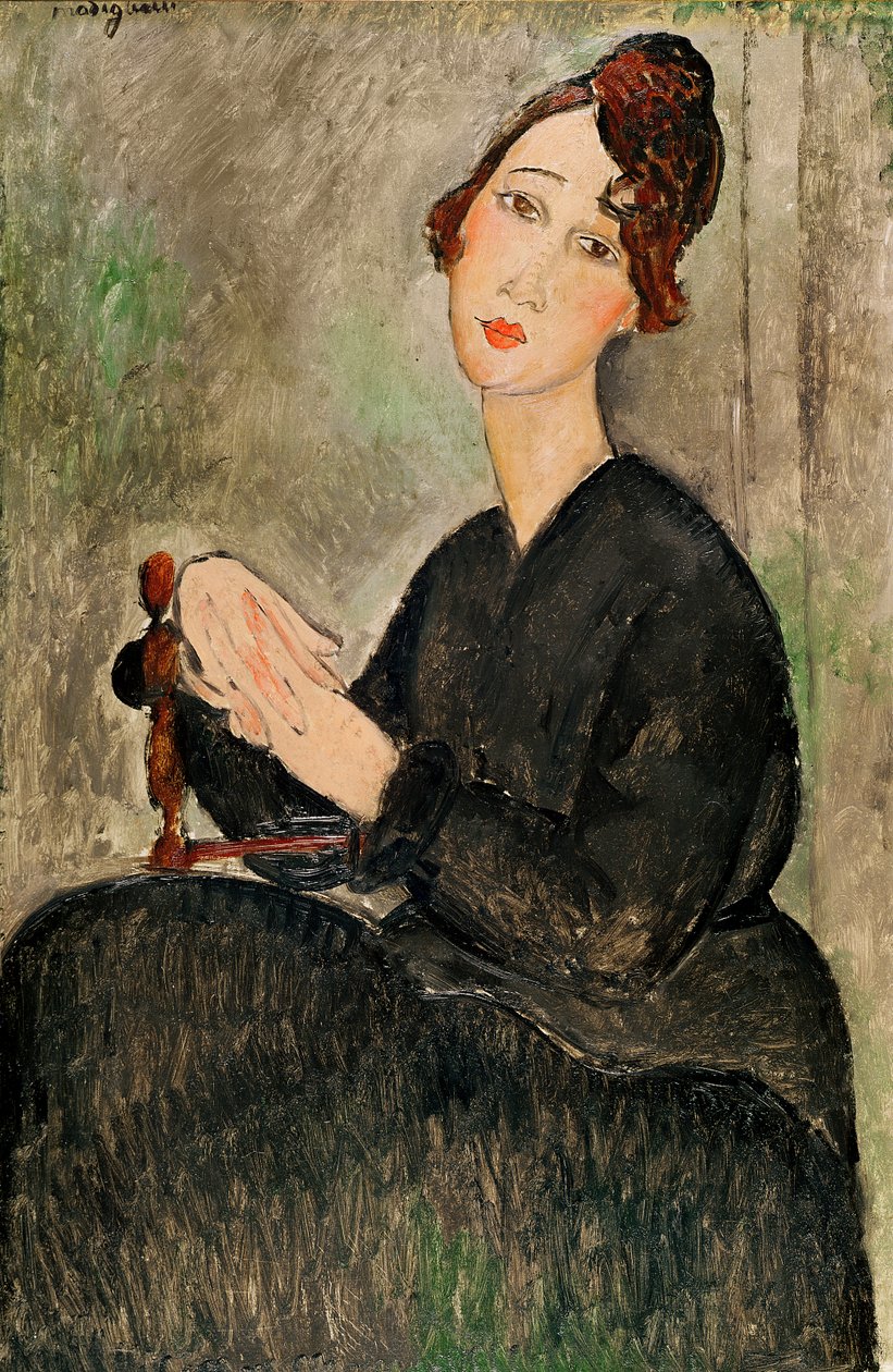 Dedie Hayden的肖像，1918年 作者 阿梅代奥·莫迪利亚尼