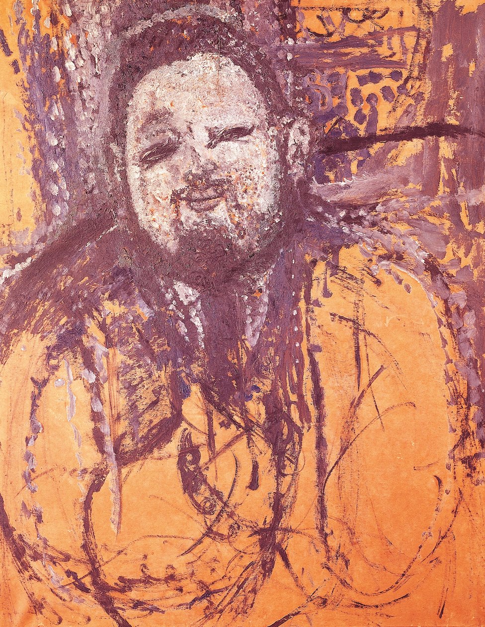 迭戈·里维拉的肖像，Amedeo Modigliani（1884-1920），布面油画和蛋彩画 作者 阿梅代奥·莫迪利亚尼