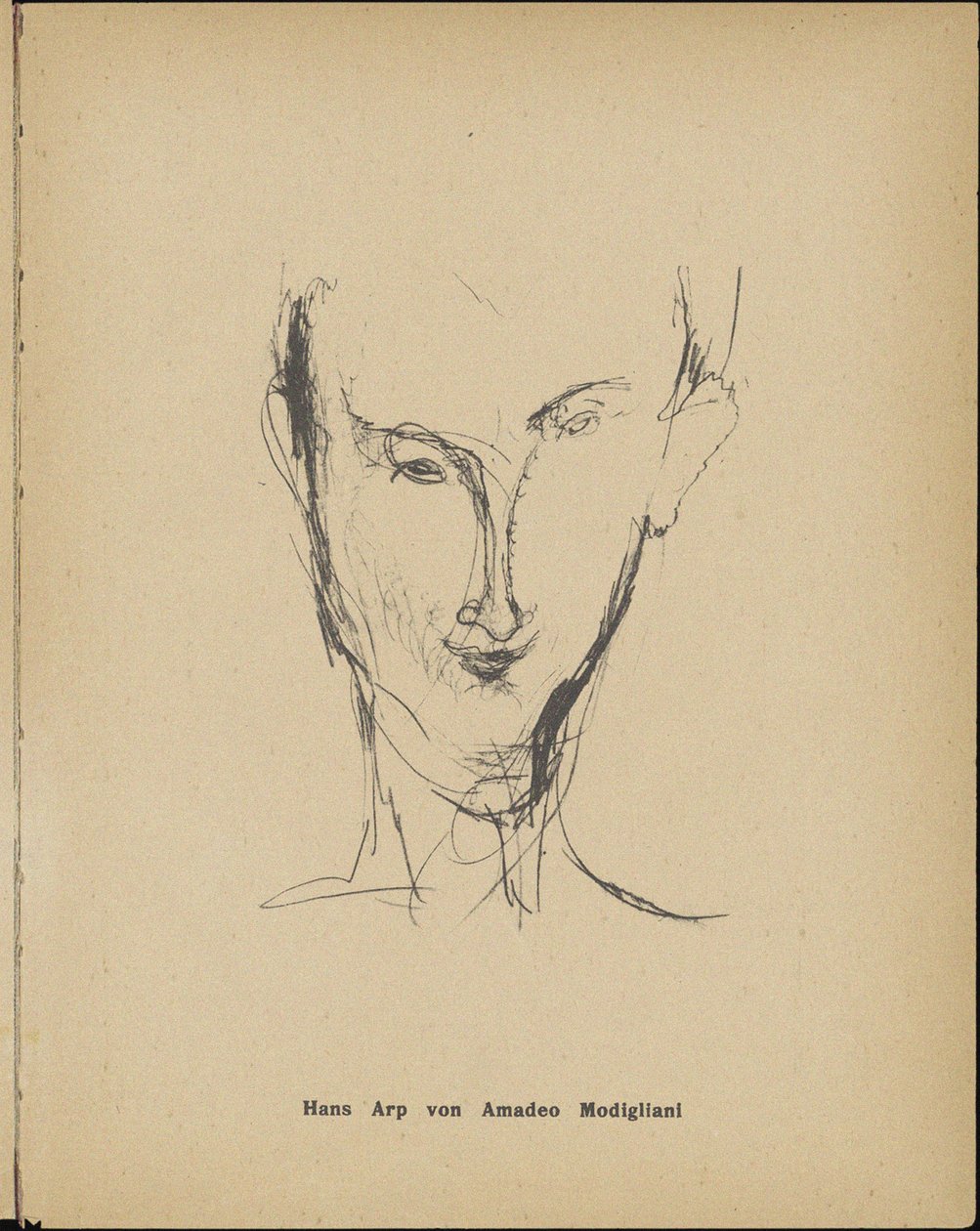 汉斯·阿普肖像（1886-1966，1916）。 作者 阿梅代奥·莫迪利亚尼