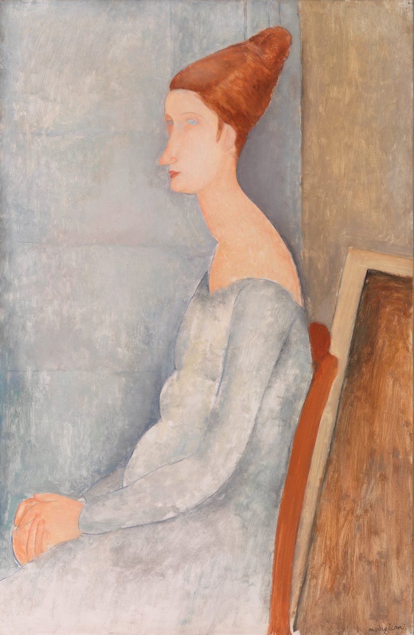 让娜-埃布特涅肖像（Portrait de Jeanne Hébuterne） 作者 阿梅代奥·莫迪利亚尼