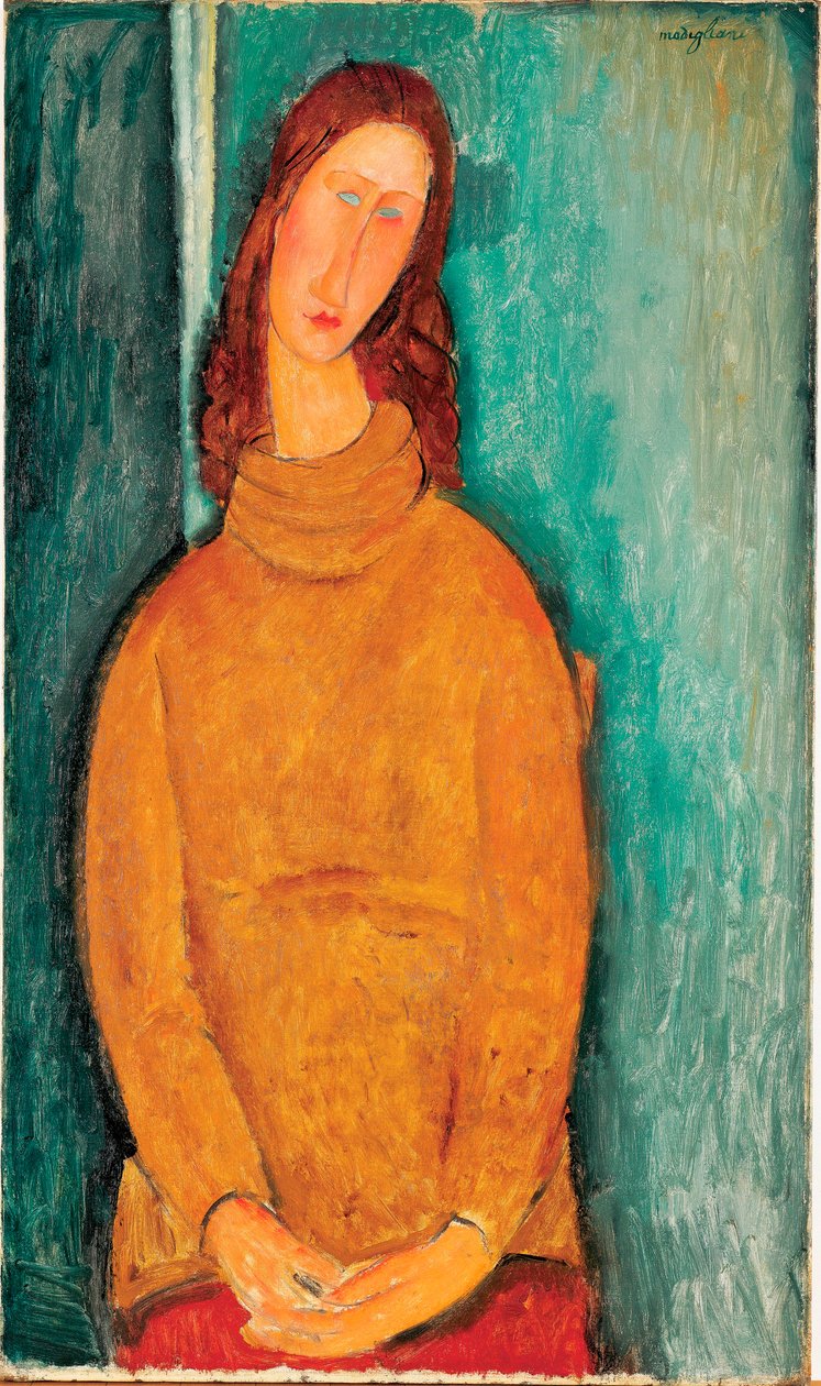 Portrait of Jeanne Hebuterne 作者 阿梅代奥·莫迪利亚尼