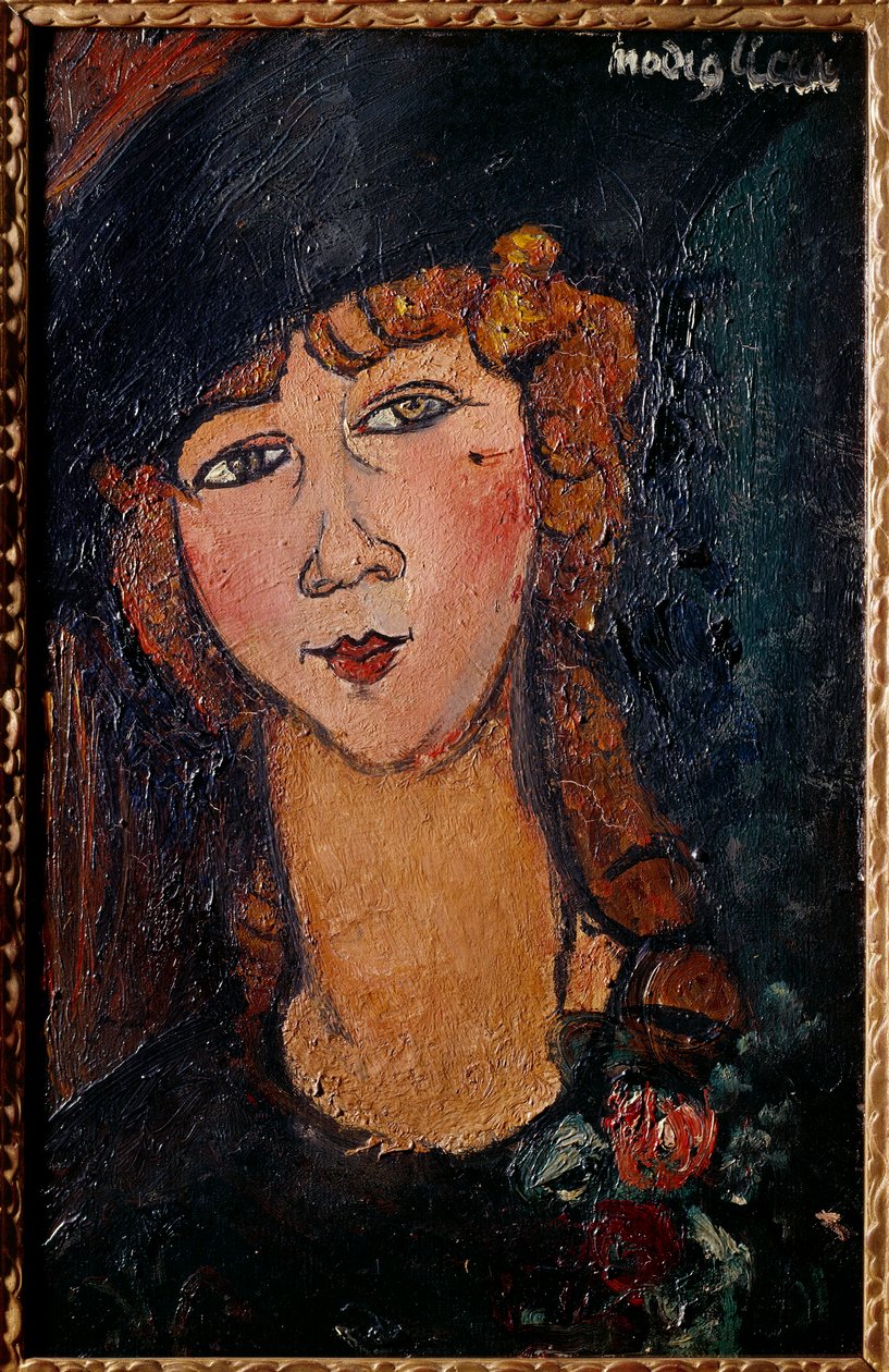 阿梅迪奥·莫迪利亚尼 (Amedeo Modigliani) (1884-1920) 1917 年创作的洛洛特肖像画。 0,35x0,55 m 巴黎，国立现代艺术博物馆 作者 阿梅代奥·莫迪利亚尼