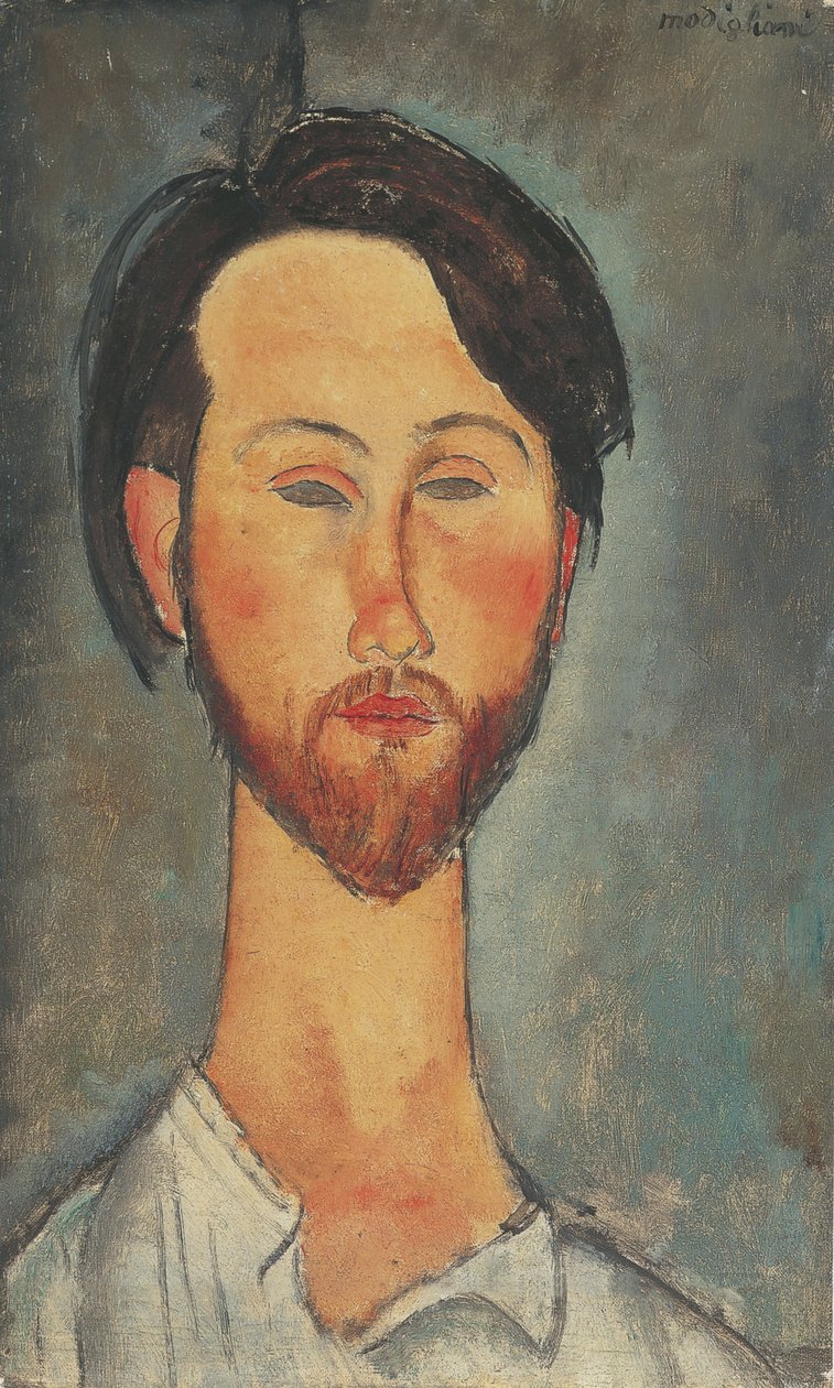 Léopold Zborowski的肖像，1889-1932，1918。 作者 阿梅代奥·莫迪利亚尼