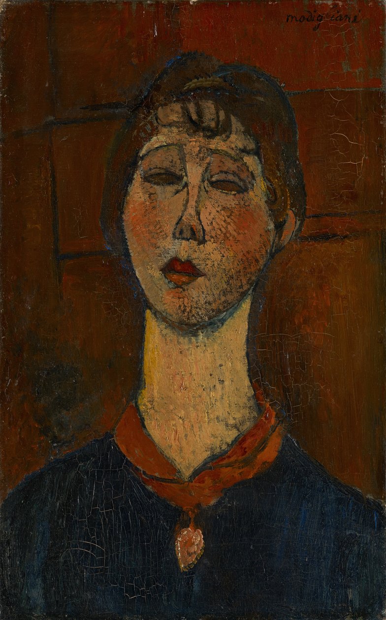 多里多夫人的肖像，c.1916 作者 阿梅代奥·莫迪利亚尼