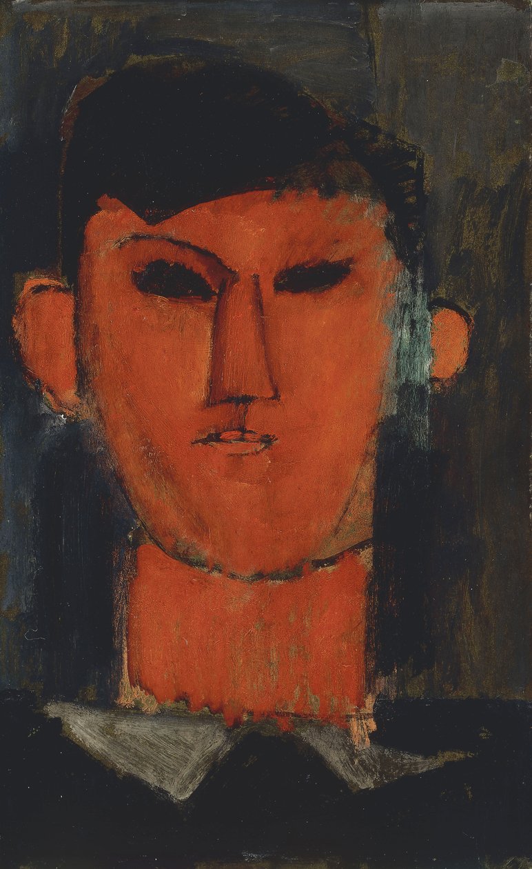 毕加索肖像；毕加索肖像，1915年 作者 阿梅代奥·莫迪利亚尼