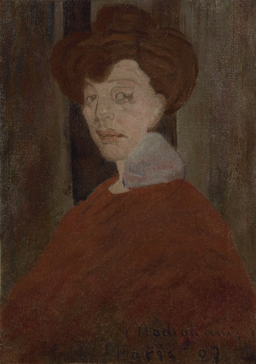 女人的画像，1907年 作者 阿梅代奥·莫迪利亚尼