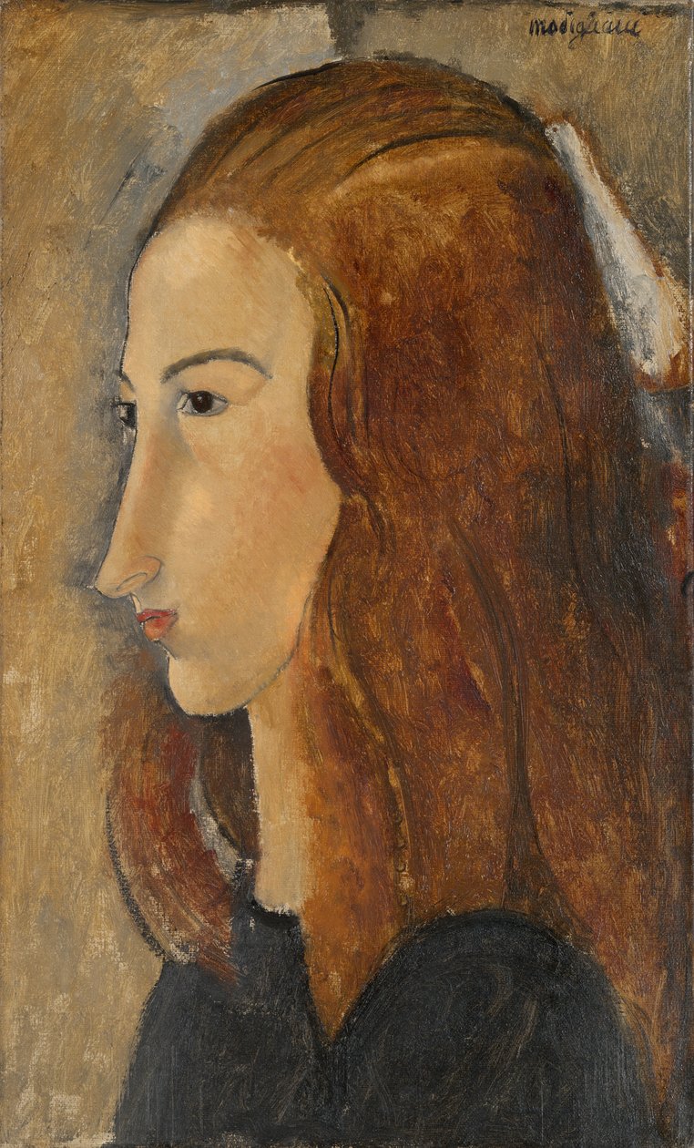一名年轻女子的画像，1918年 作者 阿梅代奥·莫迪利亚尼