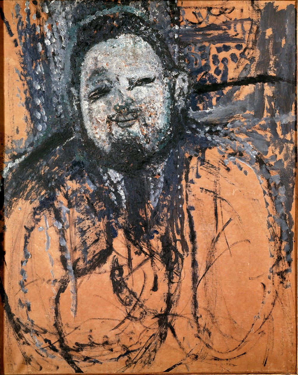 墨西哥画家Diego Rivera (1886-1956)的肖像。Amedeo Modigliani (1884-1920)的画作。1914-1915.巴西圣保罗。圣保罗艺术博物馆。 作者 阿梅代奥·莫迪利亚尼