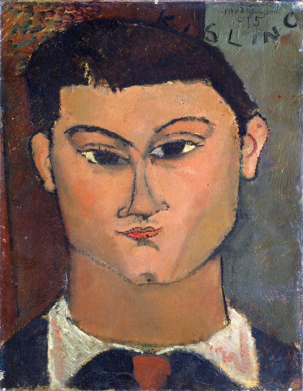 Portrait of the painter Miose Kisling 作者 阿梅代奥·莫迪利亚尼