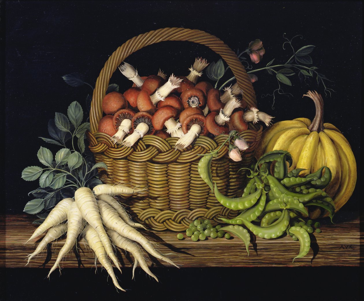 蘑菇篮子，1997年 作者 阿米莉亚·克莱瑟（Amelia Kleiser）