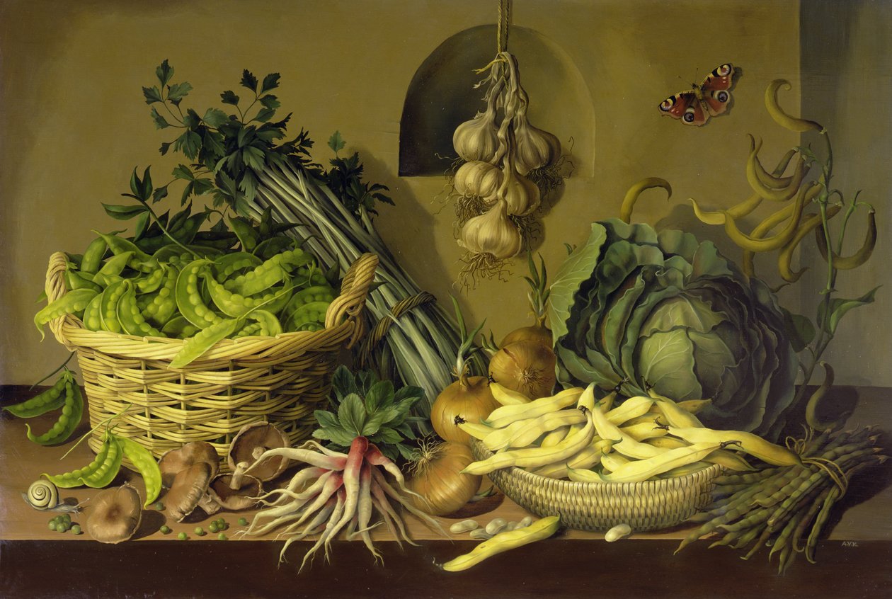 卷心菜，豌豆和豆类，1998年 作者 阿米莉亚·克莱瑟（Amelia Kleiser）