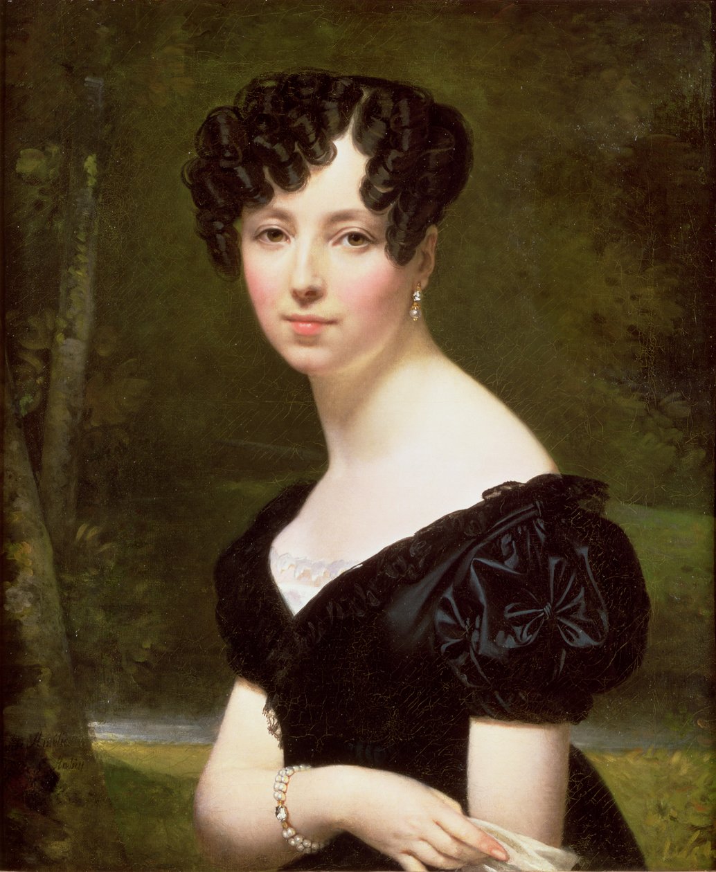 男爵夫人Pontalba的肖像，1841年 作者 艾米丽·罗格朗·德·圣·奥宾