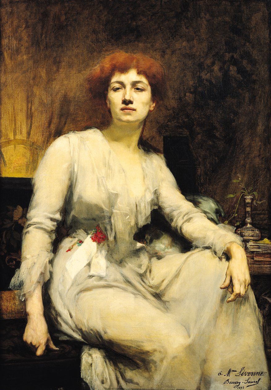 肖像Severine（1855-1929）1893 作者 艾米丽·波瑞（Amelie Beaury Saurel）