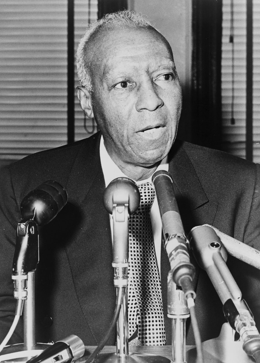 Asa Philip Randolph，1964年 作者 美国摄影师