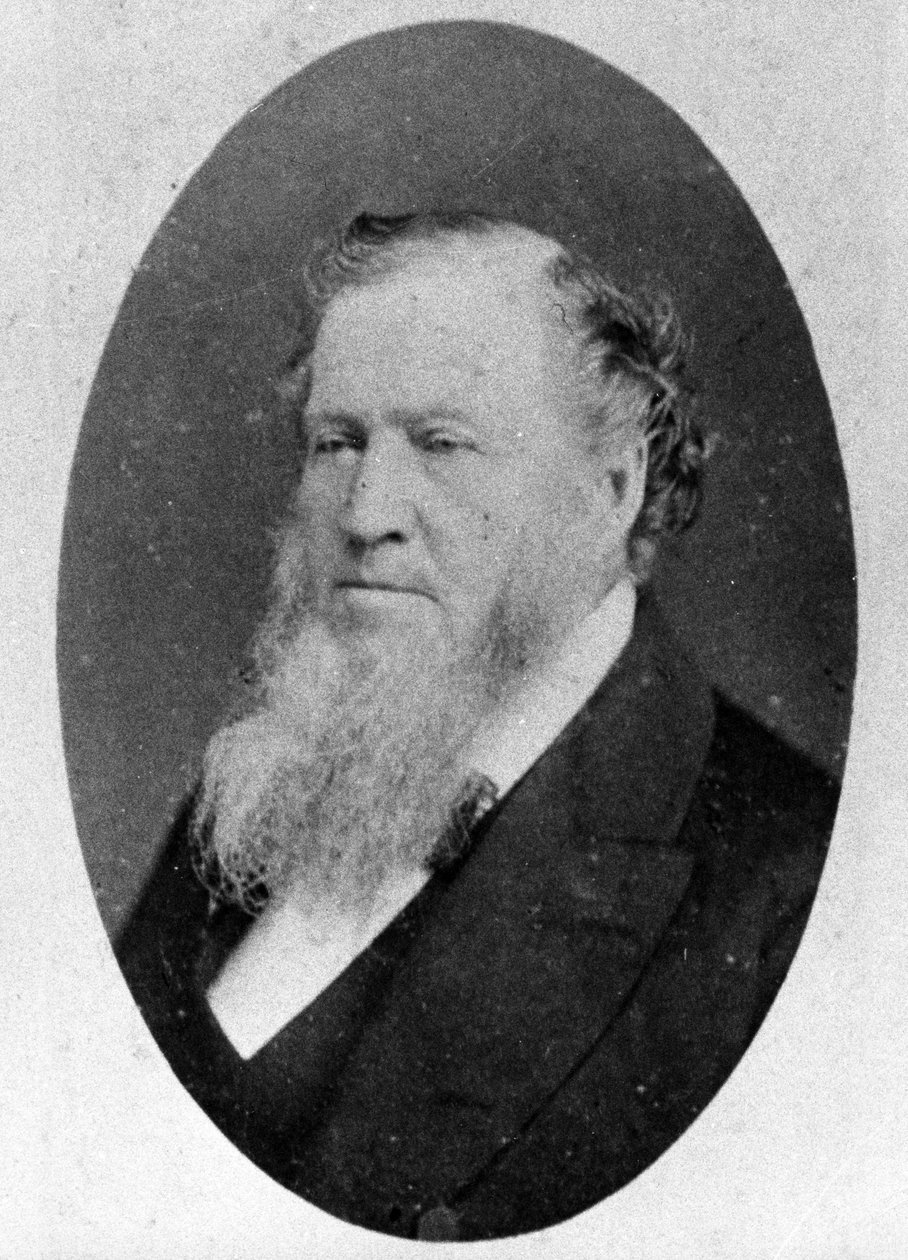 Brigham Young，1870年 作者 美国摄影师
