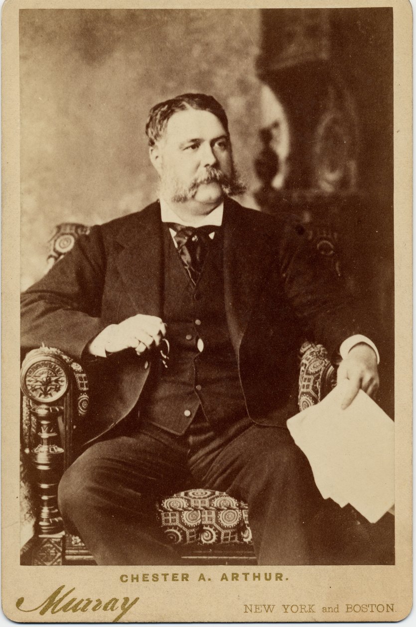 Chester Alan Arthur（1829-86），美国第21任总统，摄影：Murray of Boston（蛋白照片） 作者 美国摄影师