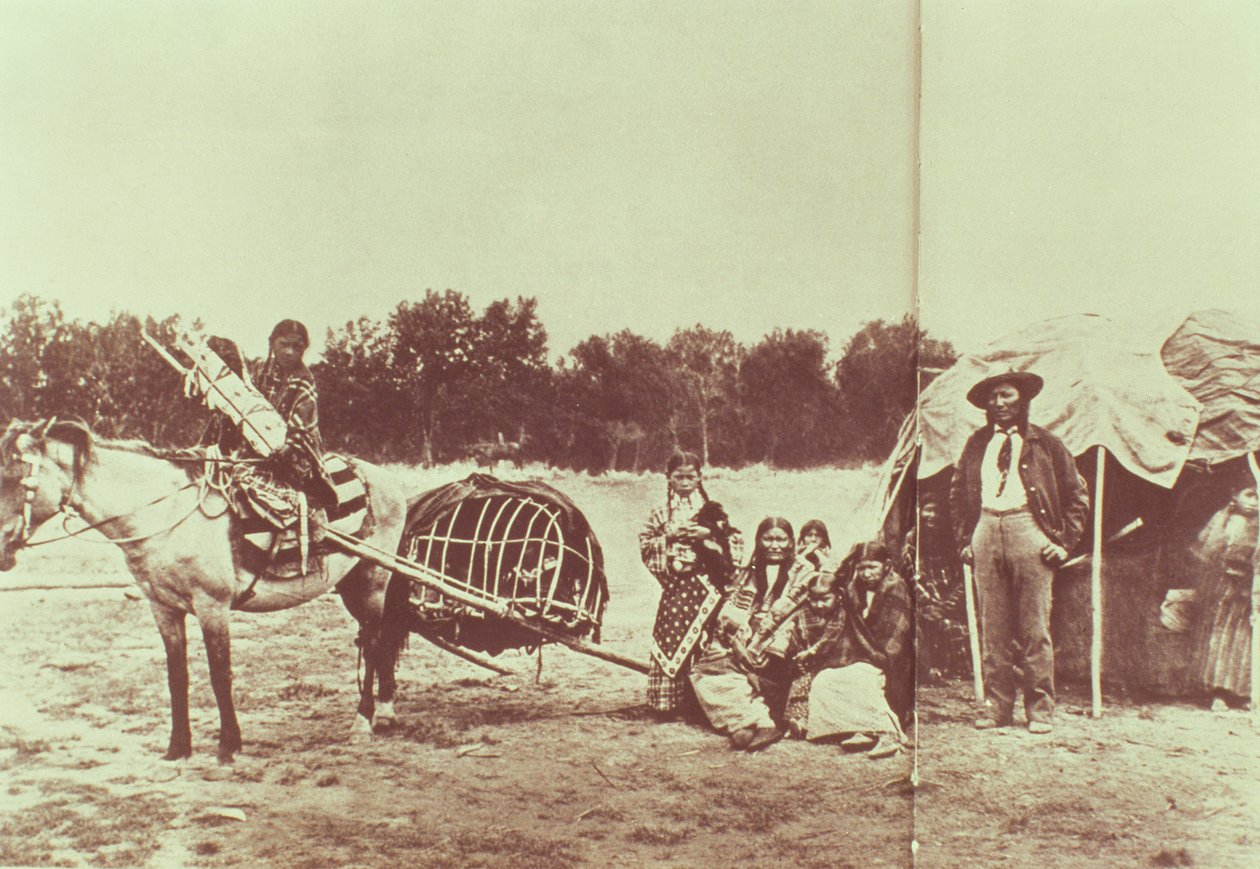 Cheyenne Indians on the Move，1878 作者 美国摄影师