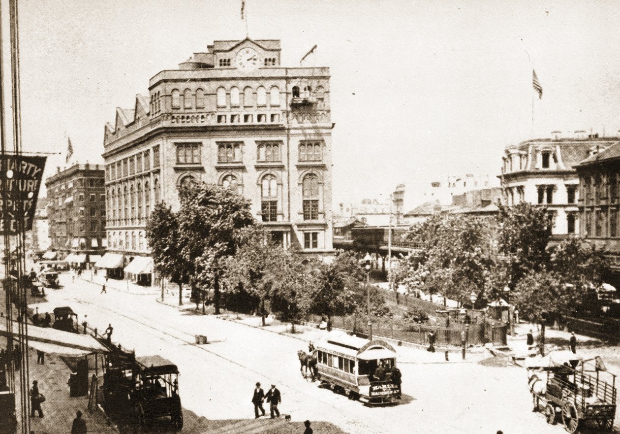 纽约市库珀公园和库珀联盟大楼，1893年 作者 美国摄影师