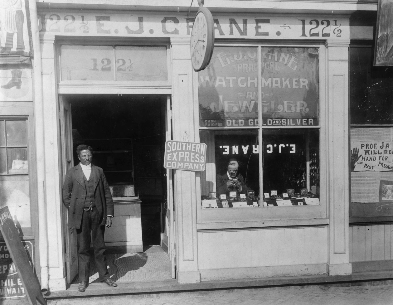 EJ Crane，制表商和珠宝店，1899年 作者 美国摄影师