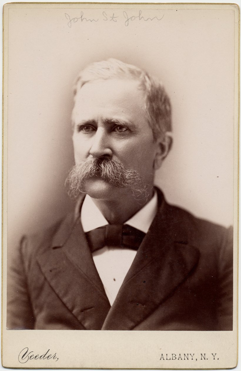 John Pierce St John（1833-1916），美国政治家，堪萨斯州州长;摄影：Aaron Veeder，奥尔巴尼，纽约（蛋白照片） 作者 美国摄影师