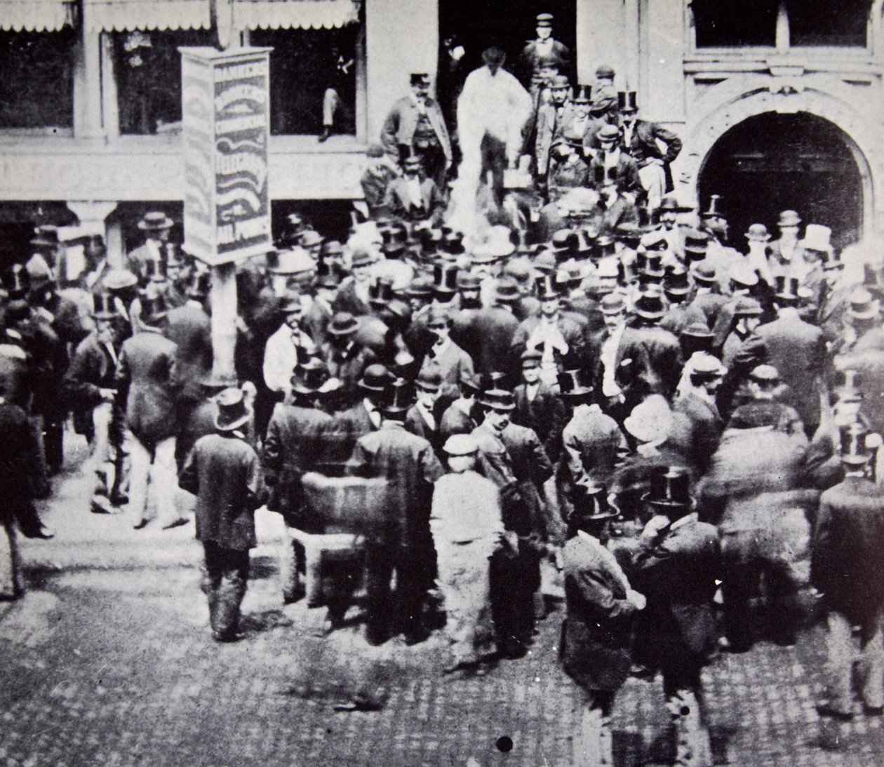 纽约黄金交易所，1863年 作者 美国摄影师