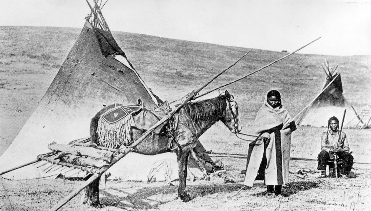 Pawnee Indians，内布拉斯加州，1880-1900 作者 美国摄影师