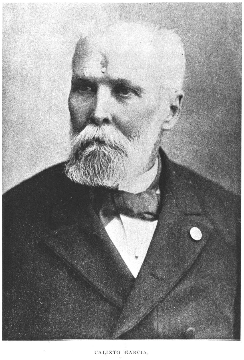 Calixto Garcia（1839-98）的肖像来自Murat Halstead的“古巴的故事”，1898年出版 作者 美国摄影师