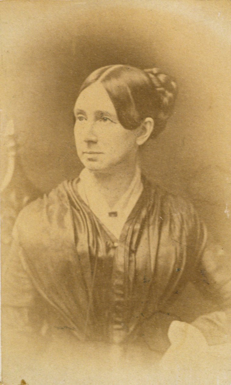 Dorothea Dix（1802-87）的肖像，1840年（棕褐色照片） 作者 美国摄影师