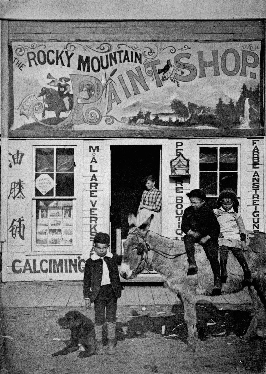 落基山油漆店，1880  -  90年 作者 美国摄影师
