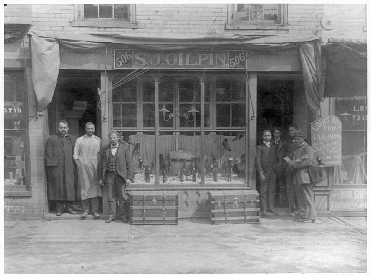 SJ Gilpin鞋店，弗吉尼亚州里士满，1899年 作者 美国摄影师