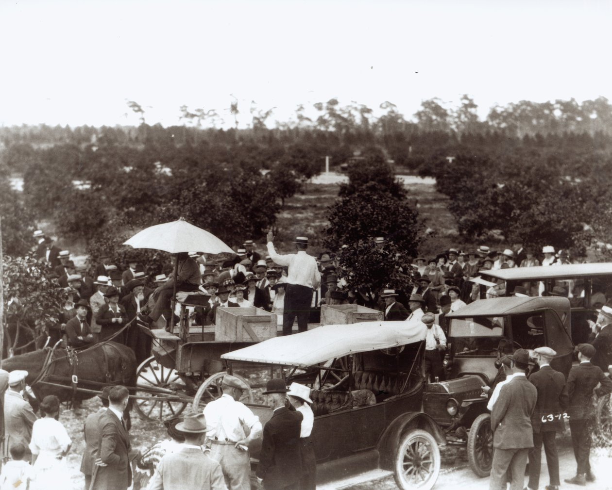 1920年12月13日在科勒尔盖布尔斯出售土地 作者 美国摄影师