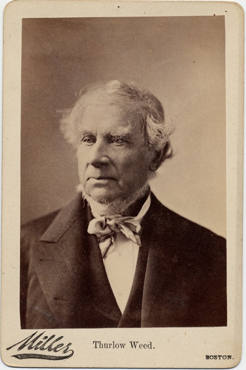 Thurlow Weed（1797-1882），美国政治家和记者;摄影：George Miller，波士顿（蛋白照片） 作者 美国摄影师