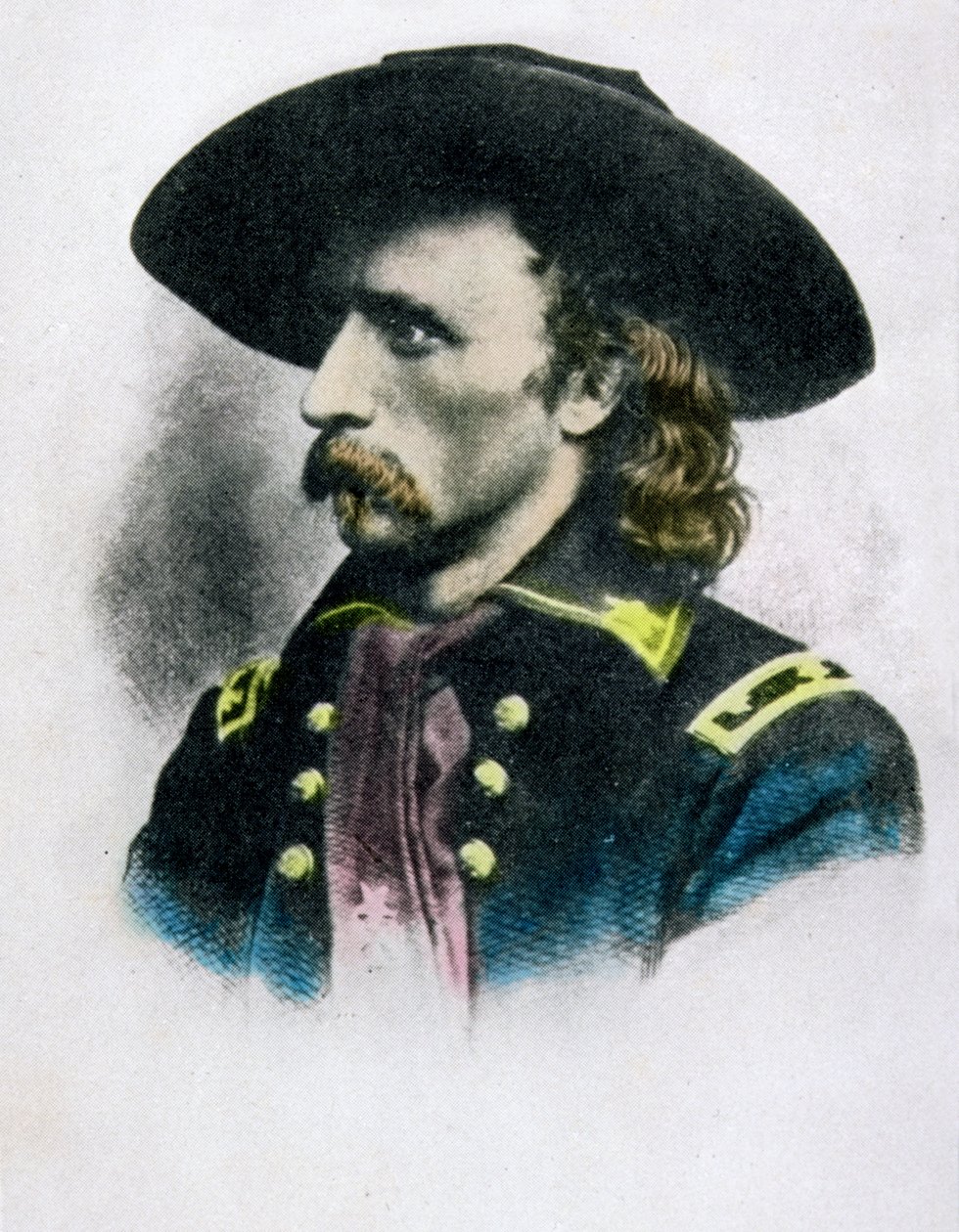 George Armstrong Custer（后来的着色） 作者 美国学校