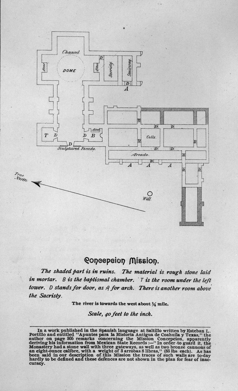 Purisma Concepcion de Acuna使命圣母的布局 作者 美国学校
