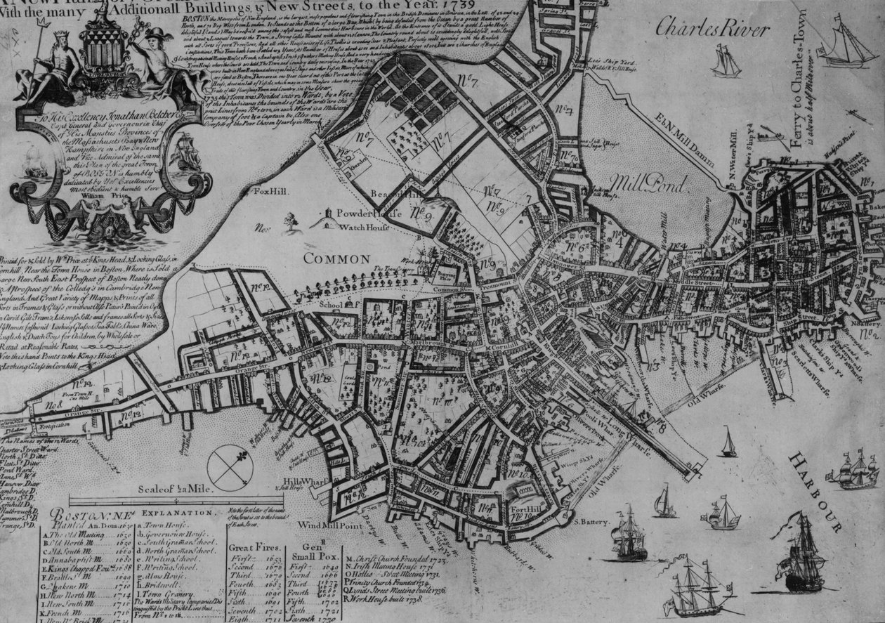 1739年新英格兰波士顿的计划 作者 美国学校