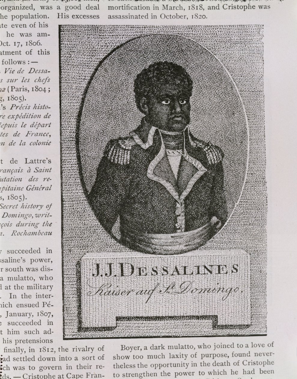 Jean-Jacques Dessalines的肖像（c.1758-1806） 作者 美国学校