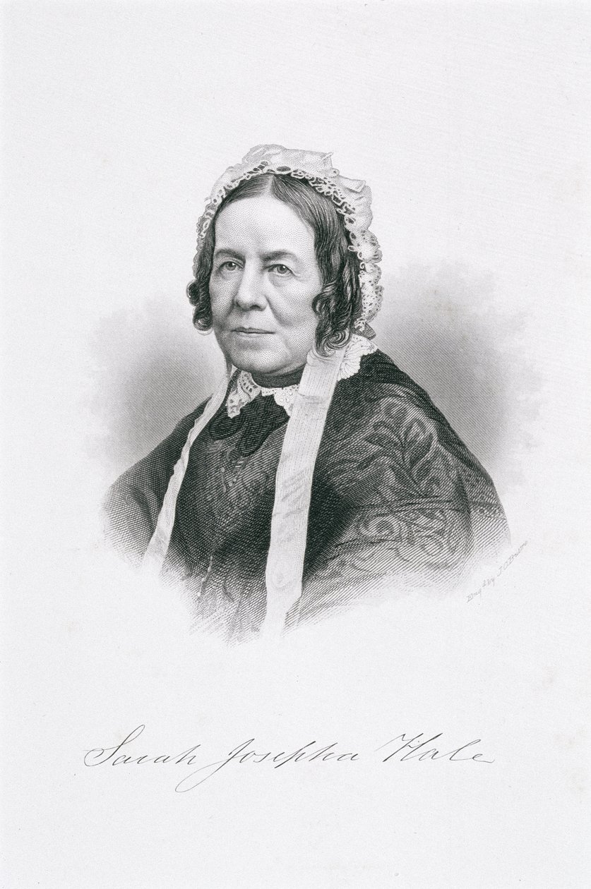 Sarah Josepha Hale的肖像（1788-1879） 作者 美国学校
