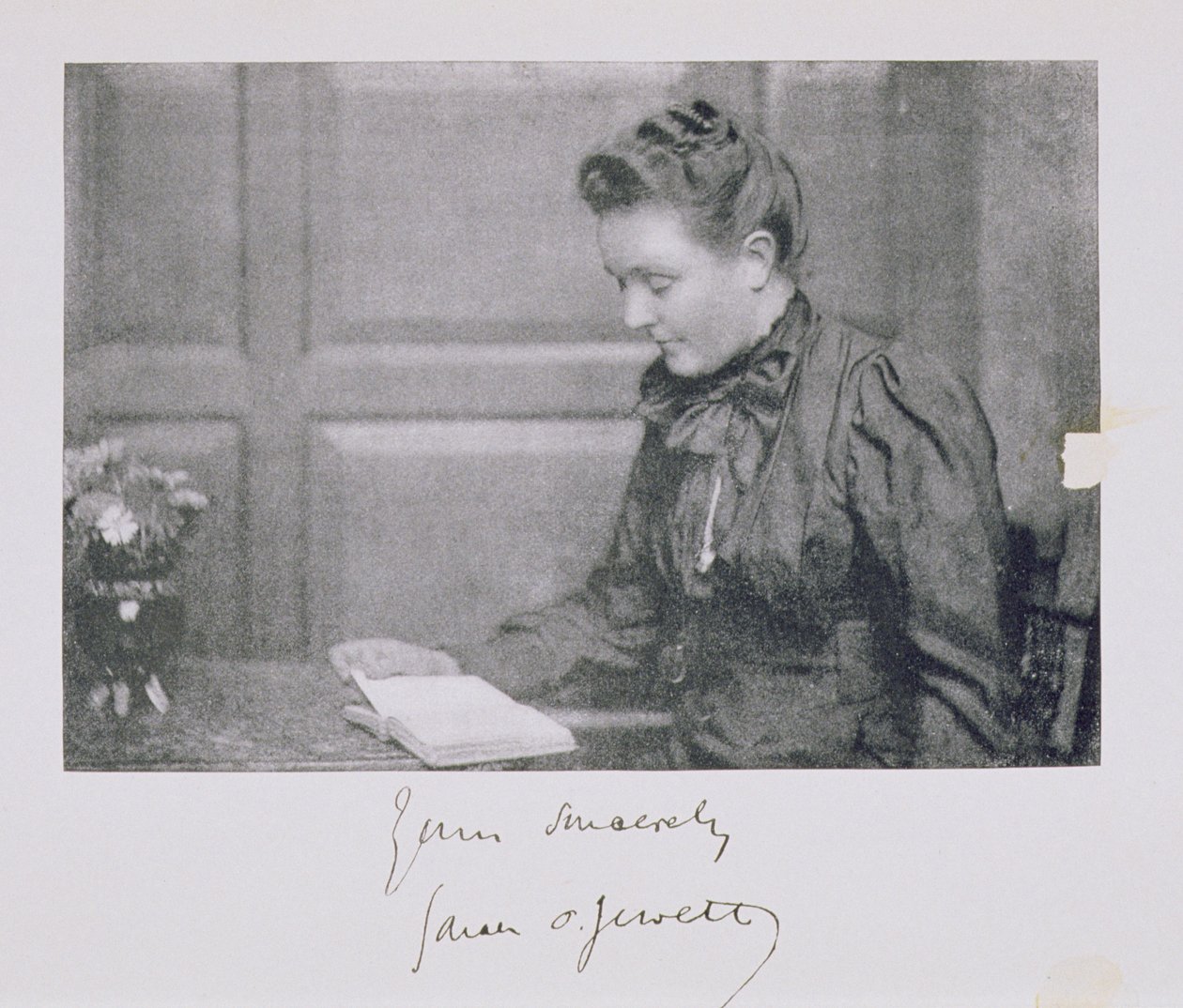 Sarah Orne Jewett（1849-1909），1890年的肖像 作者 美国学校