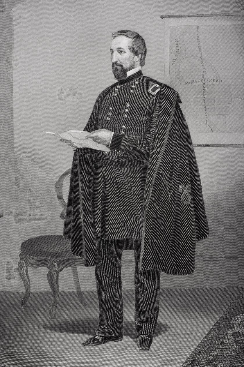 William Starke Rosecrans的肖像（1819-98） 作者 美国学校
